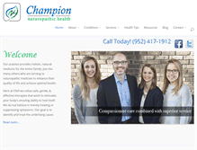 Tablet Screenshot of championnh.com